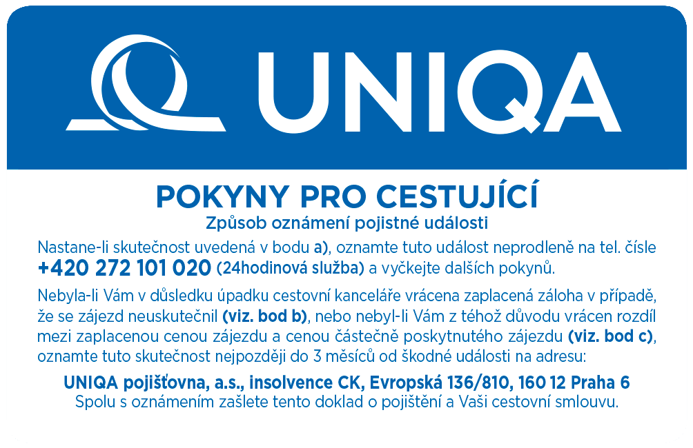 Kartička pojištění UNIQA poojišťovna