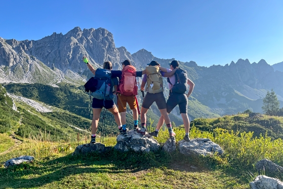 Horská turistika v Alpách