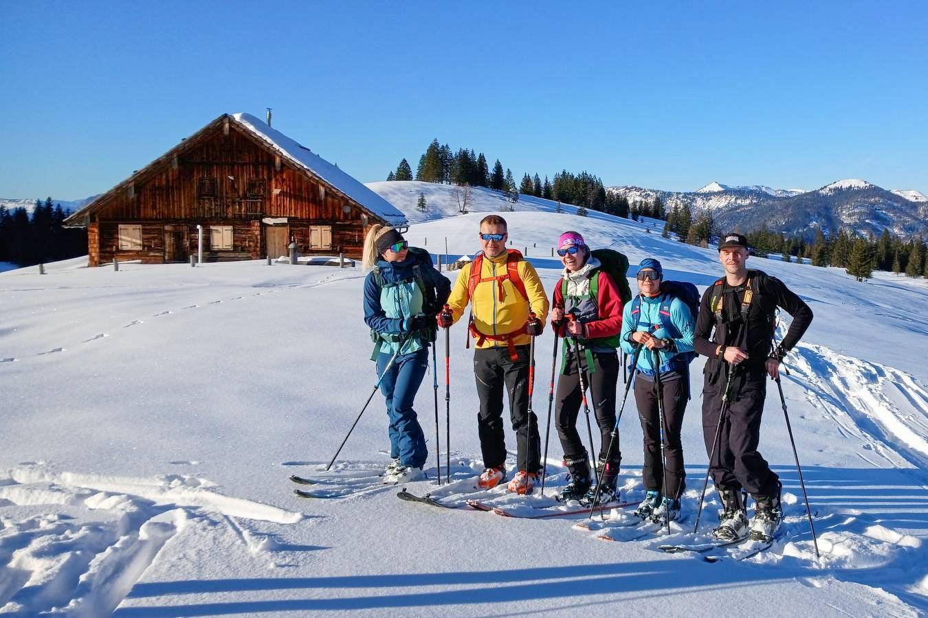 Silvestrovský skialp pod Dachsteinem