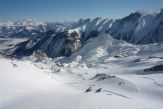 Pohled z ledovce na Zell am See