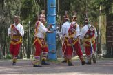 Totonačtí indiáni - tzv. voladores - v tradičních krojích
