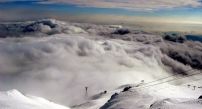 Sinaia - mlha nad údolím Prahova