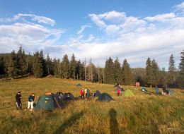 Vladeasa - tábořiště U Bílých skal