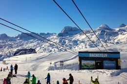 Silvestrovská lyžovačka pod Dachsteinem