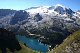 Marmolada z hřebene Padon