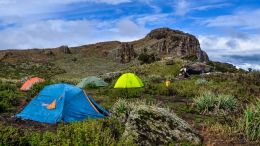 Táboření v pohoří Simien