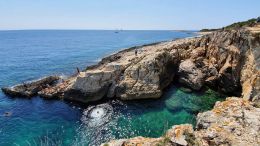 Istrie - útes Velika Kolumbarica na Kamenjaku