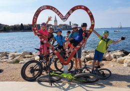 Poreč - Istrie na kole pro rodinky s dětmi