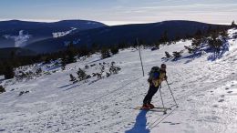 Silvestr v Krkonoších na skialpech