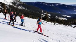 Silvestr v Krkonoších na skialpech