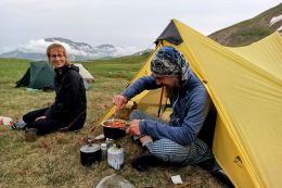 Vaření na přechodu hor