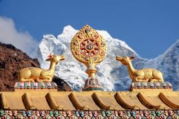 Výzdoba klášteru v Tengboche