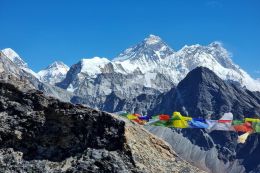 Mt.Everest a Lhotse z Gokio Ri
