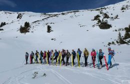 Nízké Taury - skialp na Planneralm - skupinka u Goldbachsee