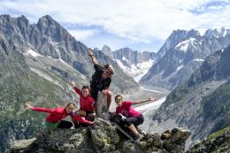 Chamonix - výhled na ledovec Mer de Glace