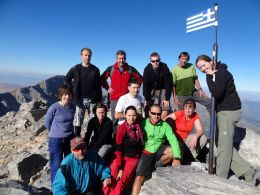 Olymp - na vrcholu Mytikas (2917 m)