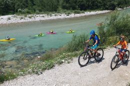 Slovinsko - kolem řeky Soče z Bovce do Kobaridu na kole