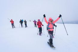 Totes Gebirge na sněžnicích 