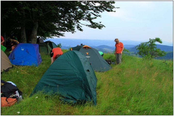 Tábeření na vyhlídce Známana