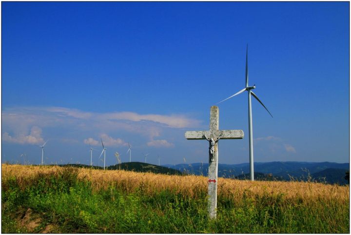 Větrné elektrárny nad Svatou Helenou