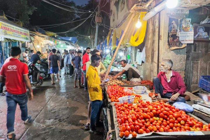Večerní Paharganj v Delhi