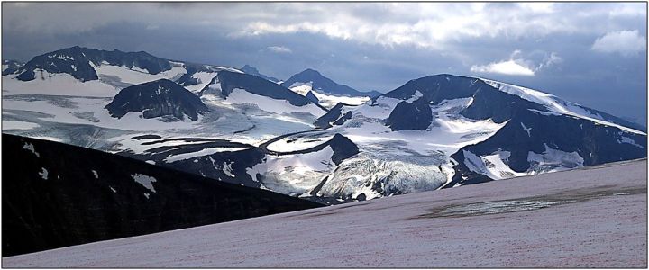 Jotunheimen ze svahů Glittertindu