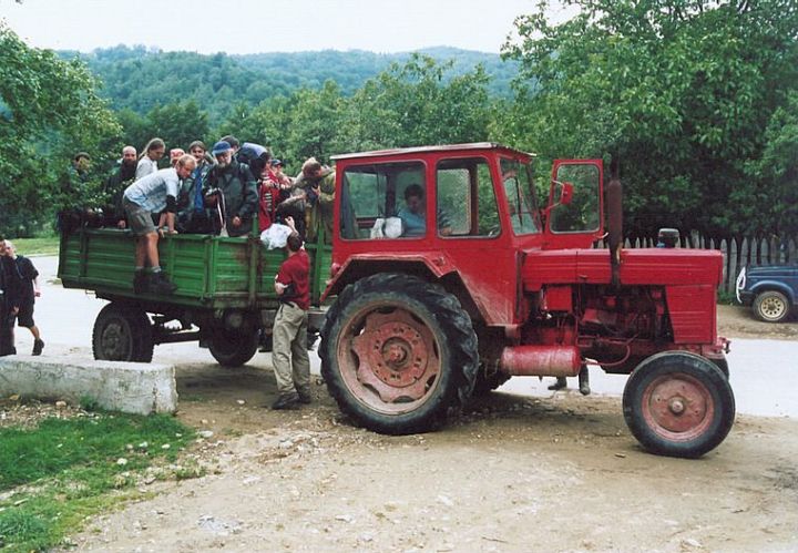Šureanu: cesta na traktoru