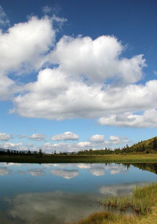 Svidovecká polonina - jezero pod horou Trojaska